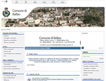 Tablet Screenshot of comune.ballao.ca.it